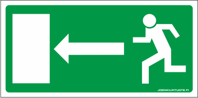 JV-KILPI POISTUMISREITTI VASEMMALLE 2-3 - Jälkivalaisevat kilvet - 102810 - 1