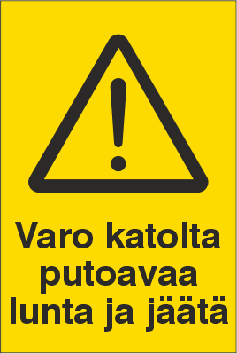 VAROITUSKILPI VARO KATOLTA PUTOAVAA 2-2 - Varoituskilvet - 102850 - 1