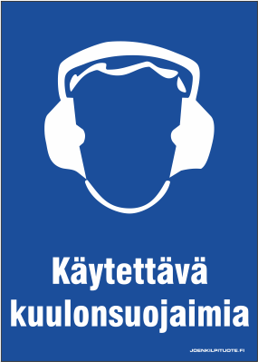 SUOJAVARUSTEKILPI KÄYT. KUULONSUOJ. 7-6 - Suojavarustekilvet - 102891 - 1