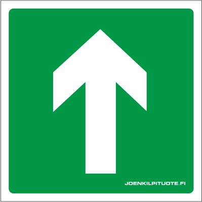 JV-KILPI NUOLI VIHREÄ 1-2 - Jälkivalaisevat kilvet - 102801 - 1