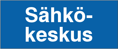 KIINTEISTÖKILPI SÄHKÖKESKUS 3-6 TARRA - Kiinteistökilvet - 102991 - 1