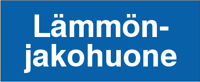 KIINTEISTÖKILPI LÄMMÖNJAKOHUONE ISO 3-7 - Kiinteistökilvet - 102992 - 1
