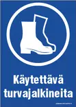 SUOJAVARUSTEKILPI KÄYT. TURVAJALKIN. 7-7 - Suojavarustekilvet - 102892 - 1