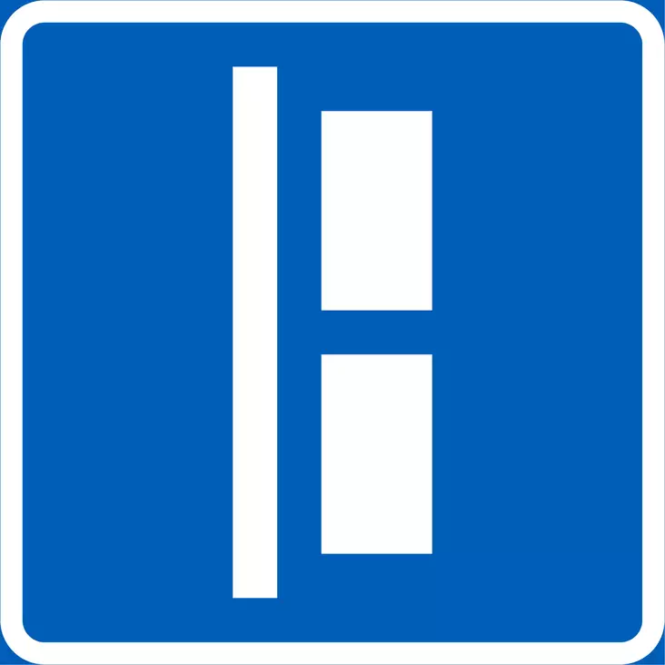 E4.1_4 AJONEUVOJEN SIJOITUS PYSÄKÖINTIPAIKALLA - E Sääntömerkit - 100992P - 1