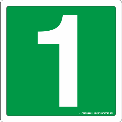 JV-KILPI 2-PUOLEINEN 6-2 - Jälkivalaisevat kilvet - 105042 - 1