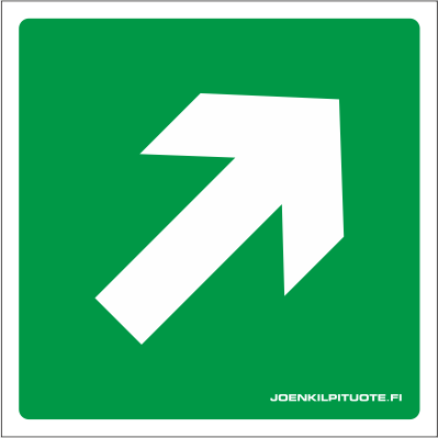 JV-KILPI NUOLI VIHREÄ 1-3 - Jälkivalaisevat kilvet - 102802 - 1