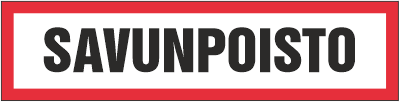 PALOSUOJELUTEKSTI SAVUNPOISTO 6-7 TARRA - Palosuojelu tekstikilvet - 103012 - 1