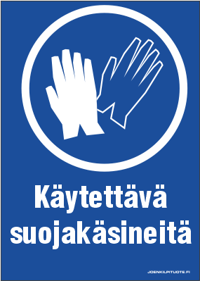 SUOJAVARUSTEKILPI KÄYT. SUOJAKÄSIN. 7-8 - Suojavarustekilvet - 102893 - 1