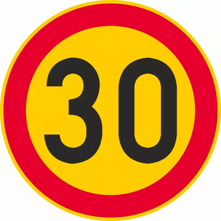 Vuokra C32 Nopeusrajoitus 30km/h - Vuokramerkit - 114033 - 1
