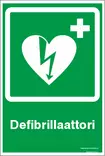 JV-KILPI DEFIBRILLAATTORI 5-4 TARRA - Jälkivalaisevat kilvet - 102964 - 1