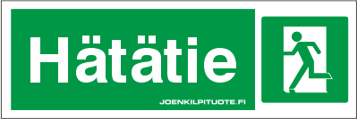 JV-KILPI HÄTÄTIE VARATIE 3-7 - Jälkivalaisevat kilvet - 102824 - 1