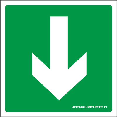 JV-KILPI NUOLI VIHREÄ 1-7 TARRA - Jälkivalaisevat kilvet - 102934 - 1