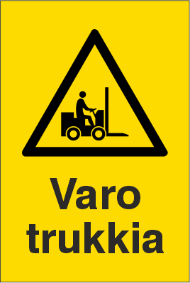 VAROITUSKILPI VARO TRUKKIA 2-8 TARRA - Varoituskilvet - 102984 - 1