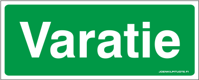 JV-KILPI VARATIE 4-1 TARRA - Jälkivalaisevat kilvet - 102955 - 1