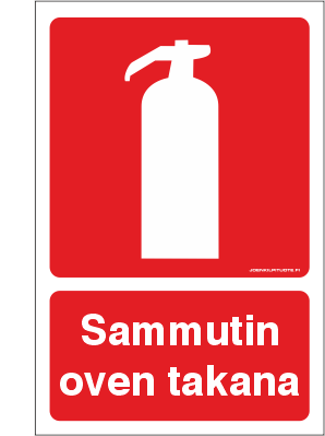 PALOSUOJELUKILPI SAMMUTIN OVEN TAK. 4-10 - Palosuojelukilvet - 102877 - 1