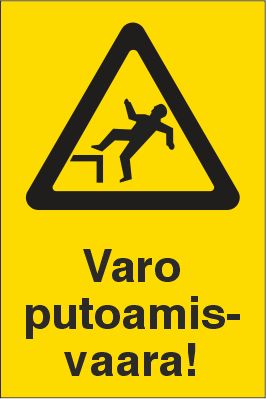 VAROITUSKILPI VARO PUTOAMISVAARA 2-9 - Varoituskilvet - 102857 - 1