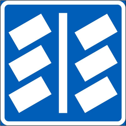 E4.3_6 AJONEUVOJEN SIJOITUS PYSÄKÖINTIPAIKALLA - E Sääntömerkit - 101088P - 1