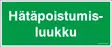 JV-KILPI HÄTÄPOISTUMISLUUKKU 4-5 TARRA - Jälkivalaisevat kilvet - 102959 - 1