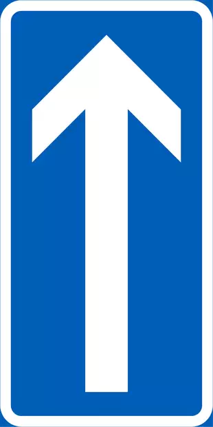 E14.1 YKSISUUNTAINEN TIE - E Sääntömerkit - 101179P - 1