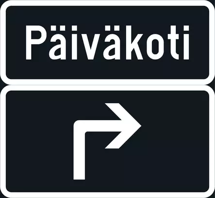 F17 OSOITEVIITAN ENNAKKOMERKKI - F Opastusmerkit - 101362P - 1