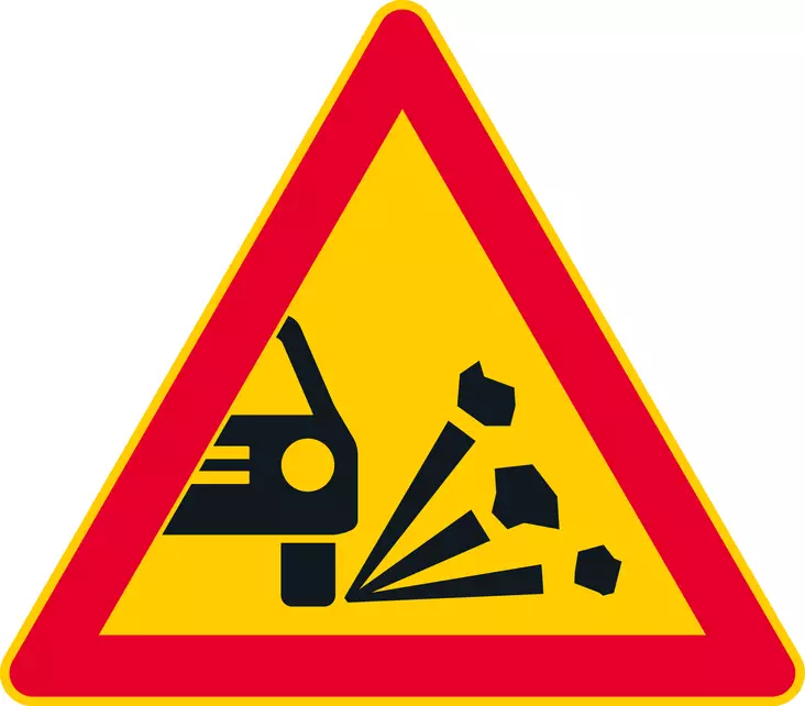 A12 IRTOKIVIÄ - A Varoitusmerkit - 100084P - 1