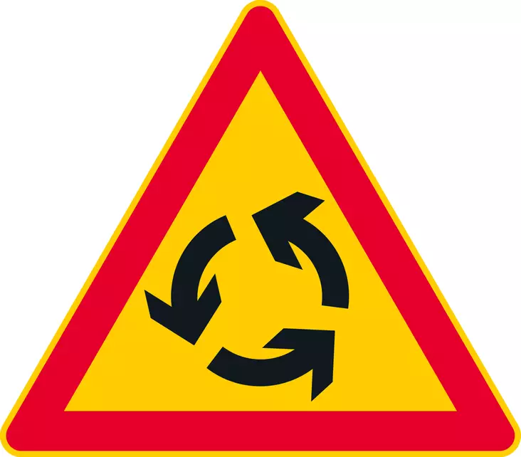 A24 LIIKENNEYMPYRÄ - A Varoitusmerkit - 100186P - 1