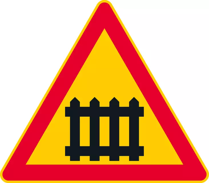 A27 RAUTATIEN TASORISTEYS JOSSA ON PUOMIT - A Varoitusmerkit - 100204P - 1