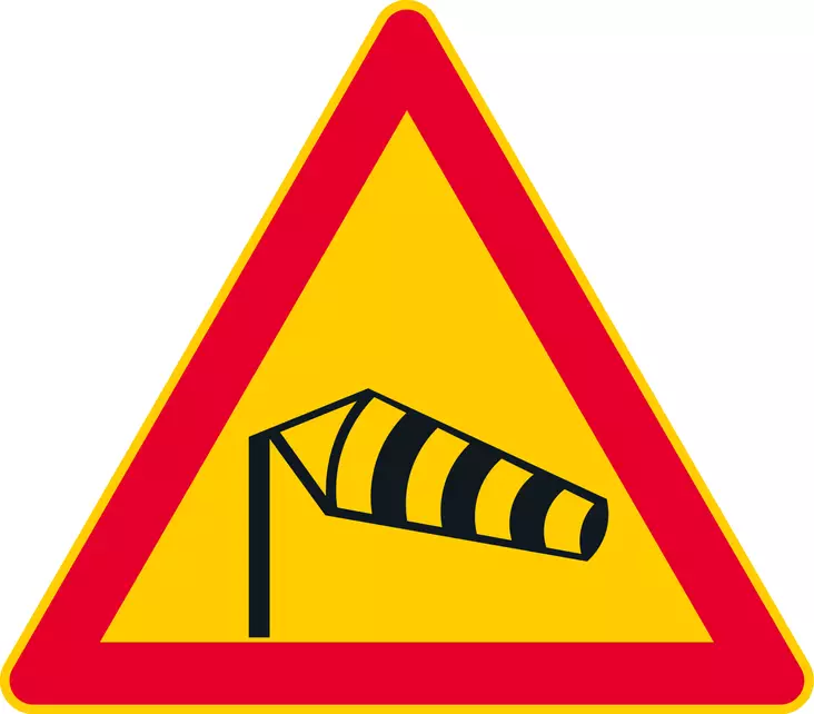 A32 SIVUTUULI - A Varoitusmerkit - 100232P - 1