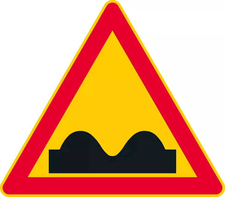 A9 EPÄTASAINEN TIE - A Varoitusmerkit - 100066P - 1