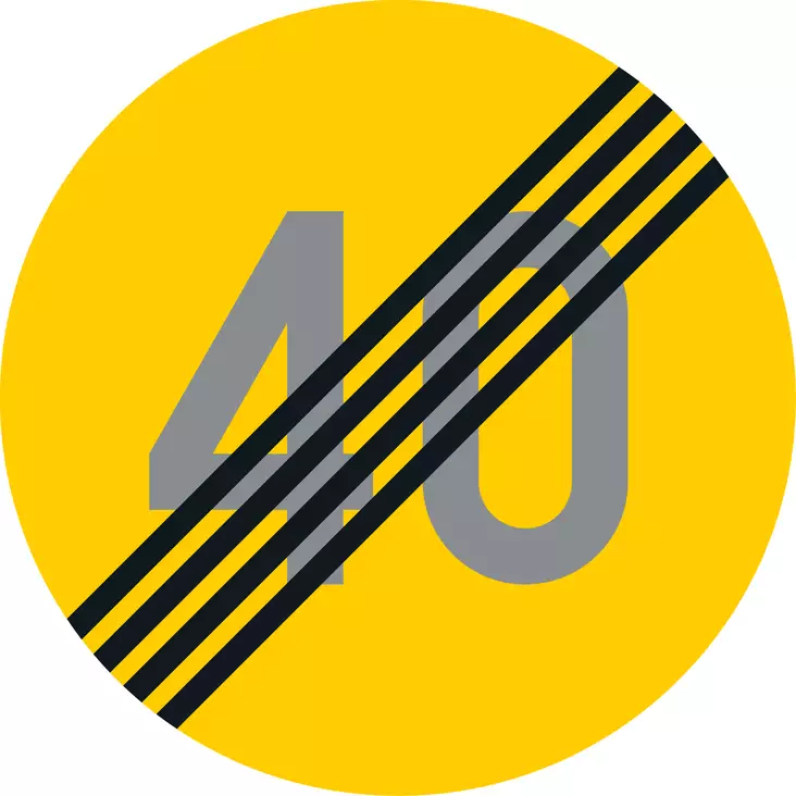 C33 NOPEUSRAJOITUS PÄÄTTYY - C Kielto- ja rajoitusmerkit - 100552P - 1