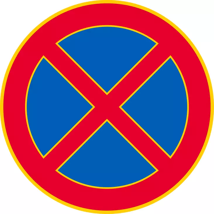 C37 PYSÄYTTÄMINEN KIELLETTY R1 400 - C Kielto- ja rajoitusmerkit - 100582P - 1