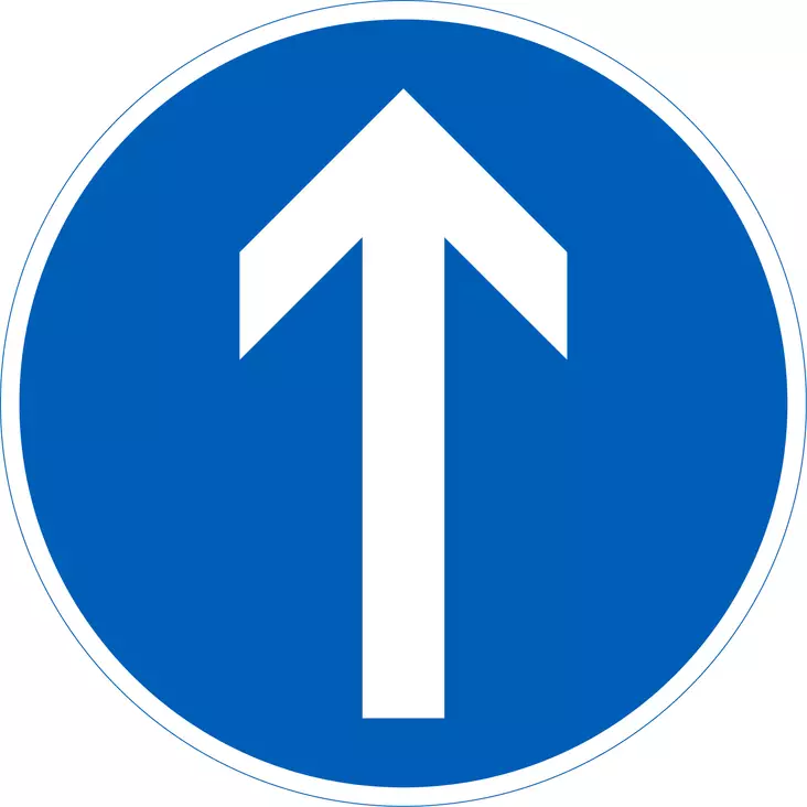 D1.3 PAKOLLINEN AJOSUUNTA - D Määräysmerkit - 100696P - 1