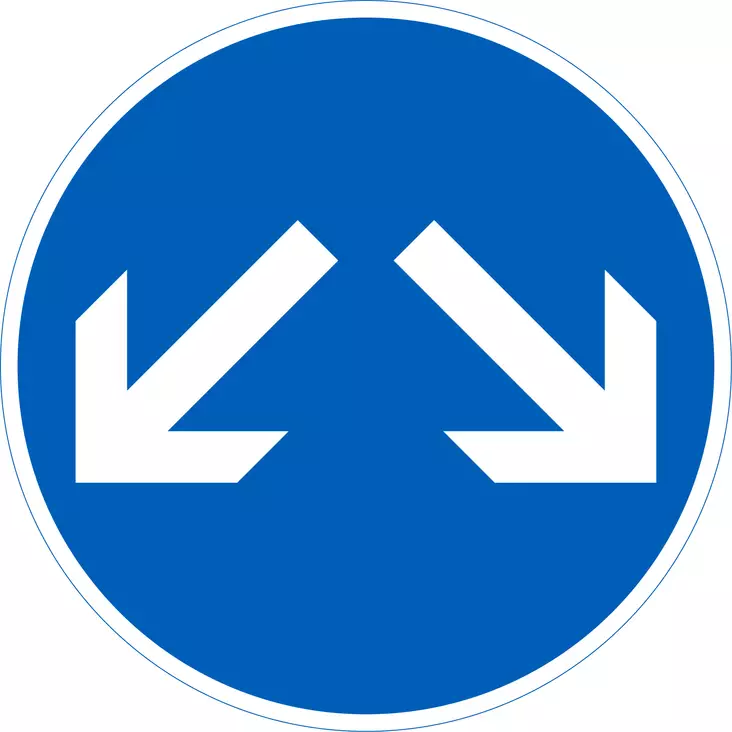 D3.3 LIIKENTEENJAKAJA - D Määräysmerkit - 100810P - 1