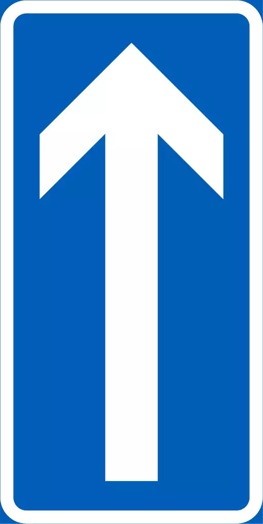 E14.1 YKSISUUNTAINEN TIE - E Sääntömerkit - 101179P - 1