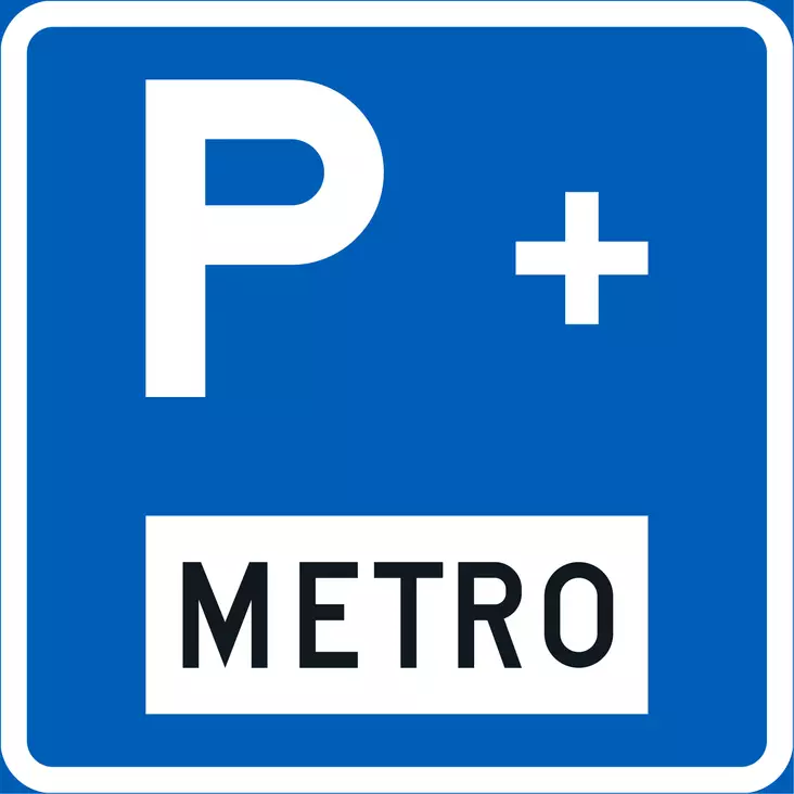 E3.4 LIITYNTÄPYSÄKÖINTIPAIKKA METRO - E Sääntömerkit - 100953P - 1