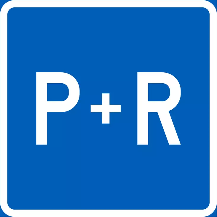 E3.5 LIITYNTÄPYSÄKÖINTIPAIKKA P+R - E Sääntömerkit - 100962P - 1