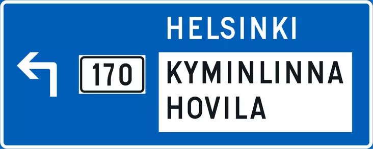 F11 AJOKAISTAN YLÄPUOLINEN VIITTA - F Opastusmerkit - 101344P - 1