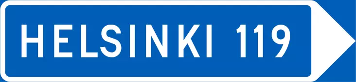 F13 TIENVIITTA - F Opastusmerkit - 101350P - 1