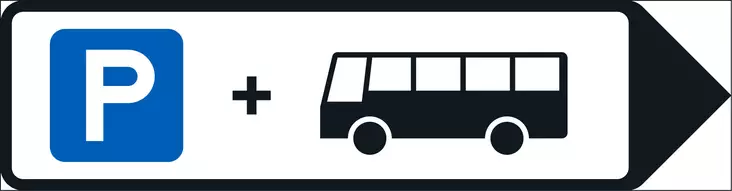 F18.2 LIITYNTÄPYSÄKÖINTIVIITTA (BUSSI) - F Opastusmerkit - 101368P - 1