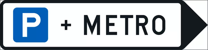 F18.4 LIITYNTÄPYSÄKÖINTIVIITTA (METRO) - F Opastusmerkit - 101374P - 1