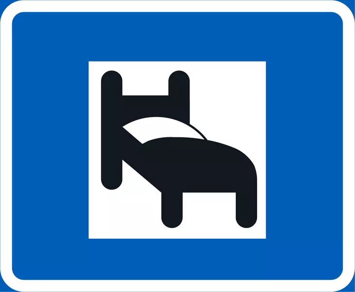 G12 HOTELLI TAI MOTELLI - G Palvelukohteen opastusmerkit - 101746P - 1