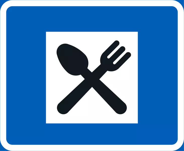 G13 RUOKAILUPAIKKA - G Palvelukohteen opastusmerkit - 101749P - 1