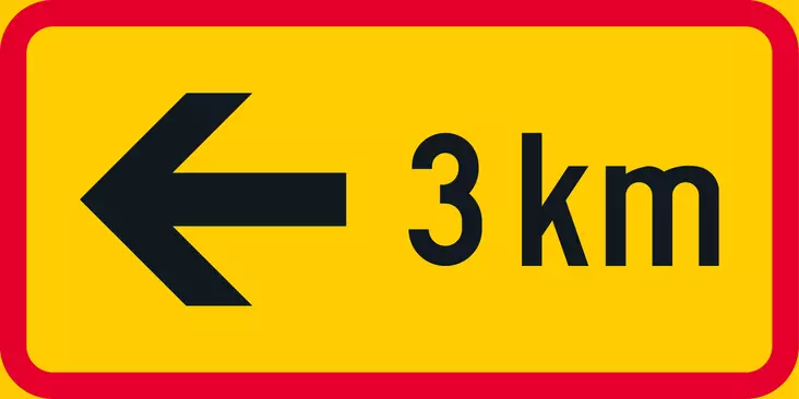 H2.2 KOHDE NUOLEN SUUNNASSA OIKEA - H1-H23 Lisäkilvet - 101866P - 1