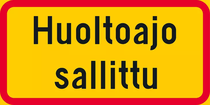 H25 TEKSTILLINEN LISÄKILPI - H24-25 Tekstilliset lisäkilvet - 102166P - 1